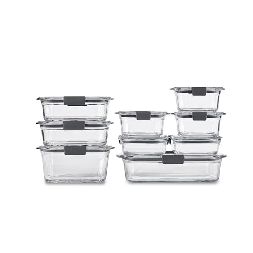 Rubbermaid Brilliance 9-Piece Glass Food Storage Set — source main