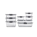 Rubbermaid Brilliance 9-Piece Glass Food Storage Set — source main