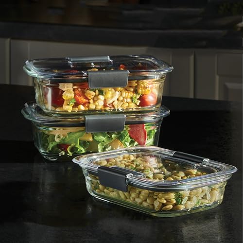Rubbermaid Brilliance 9-Piece Glass Food Storage Set — source secondary