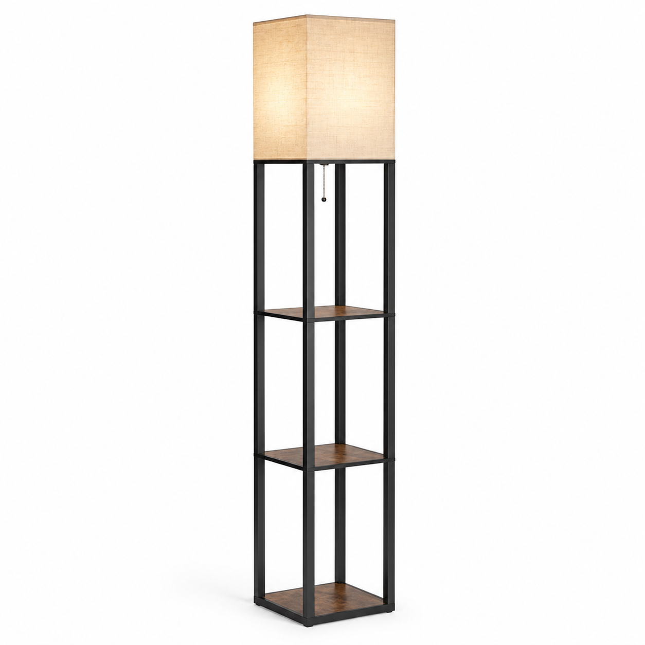 3-CCT Shelf Floor Lamp — white main