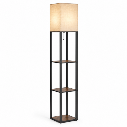 Butterlit 3-CCT Shelf Floor Lamp with Display Shelves – product image 1