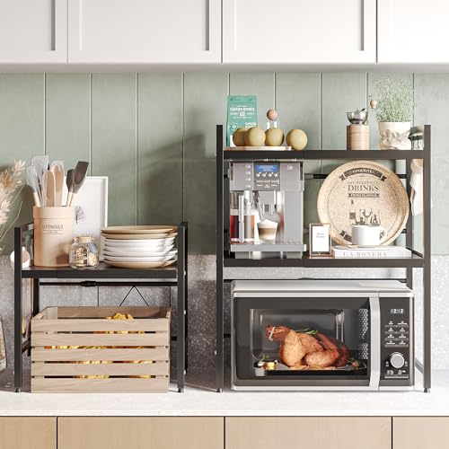 2-Tier Expandable Microwave Counter Rack — source secondary
