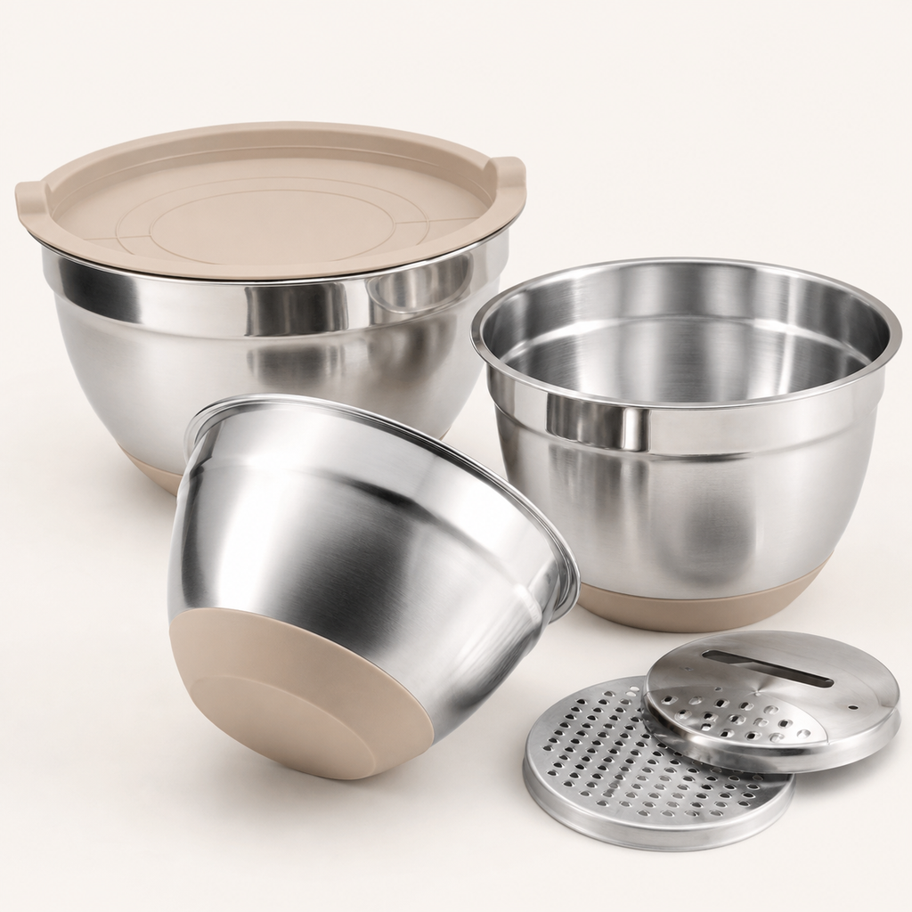 26-Piece Stainless Steel Mixing Bowl Set — detail