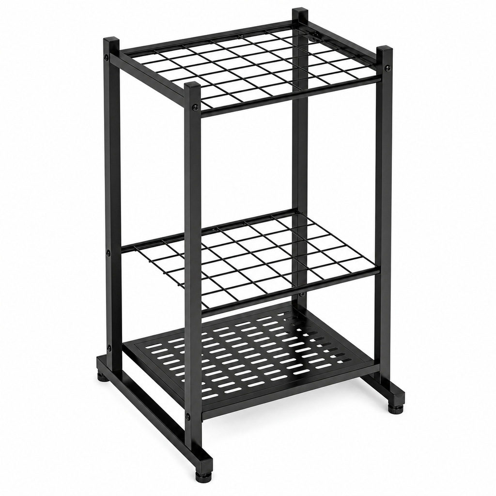 35-Slot Steel Garden Tool Organizer — detail