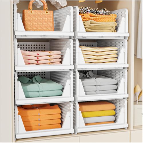 5-Pack Foldable Stackable Closet Baskets — source secondary