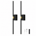 2-Pack Rechargeable Black Wall Sconces — white main