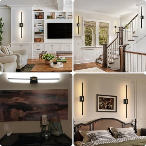2-Pack Rechargeable Black Wall Sconces — source secondary