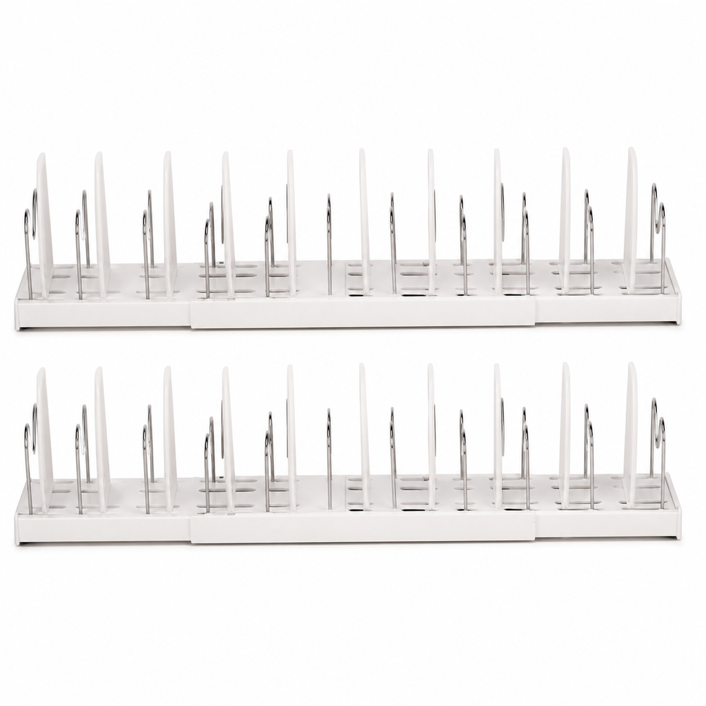 2-Pack Expandable Pan and Lid Organizers — white main