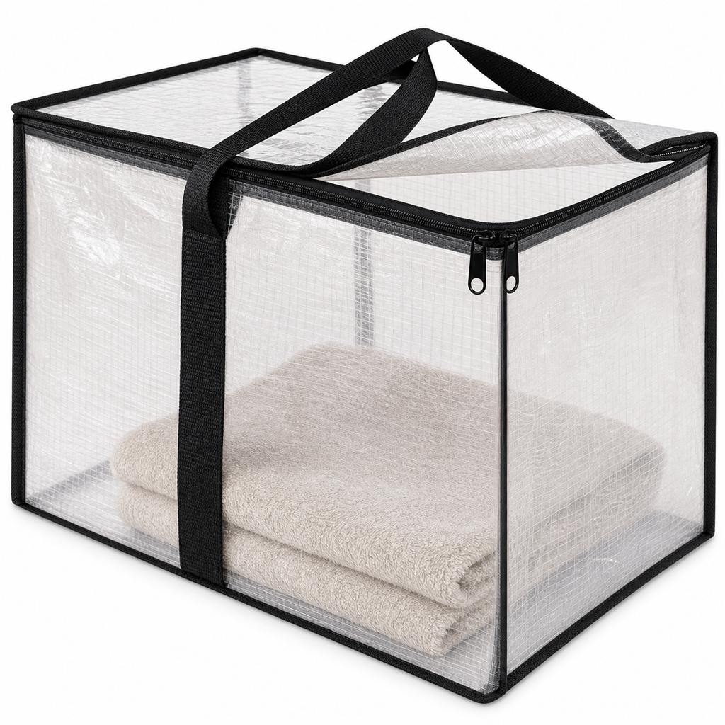 8-Pack Clear Heavy-Duty Moving Bags — detail