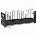 Expandable Pot and Pan Organizer with Drip Tray — white main